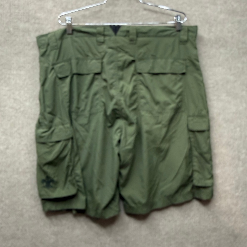Boy Scouts of America Centennial Uniform Shorts Mens Large Green Nylon Cargo BSA - Picture 2 of 12
